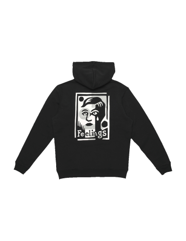 Layered Hoodie Black Livraison rapide