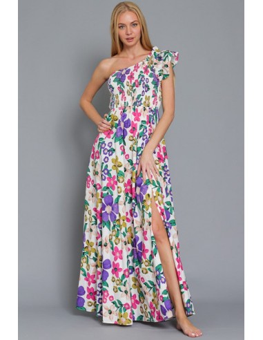 One Shoulder Summer Floral Maxi Dress - ONLINE ONLY Les magasins à Paris