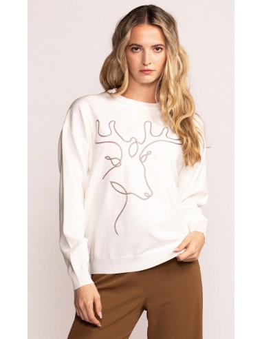 Embroidered Reindeer Sweater le concept de la Pate a emporter 