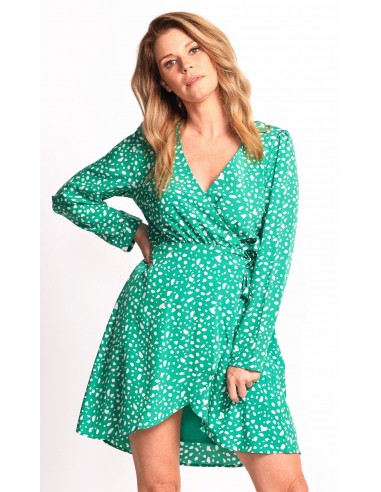 Polka Dot Wrap Dress commande en ligne