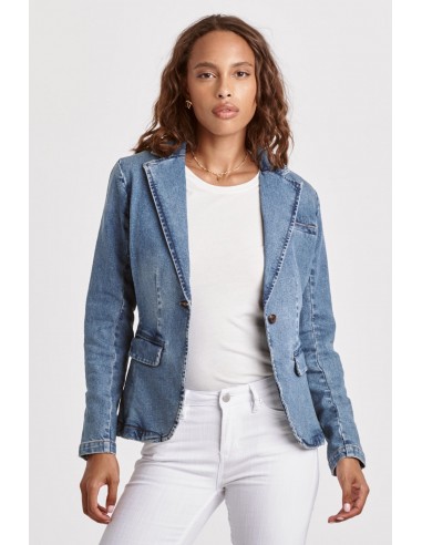 Dear John Structured Denim Blazer basket pas cher