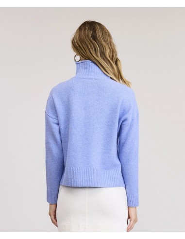 Ice Blue Turtleneck Sweater la colonne vertébrale