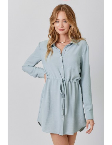 Tie Waist Shirt Dress les ctes