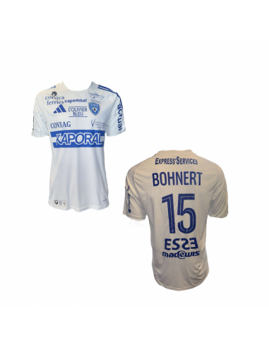 Maillot porté Caen - Bastia / BOHNERT Florian Véritable concentré