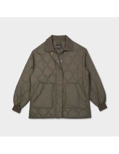 Rib Collar Quilted Coat de l' environnement