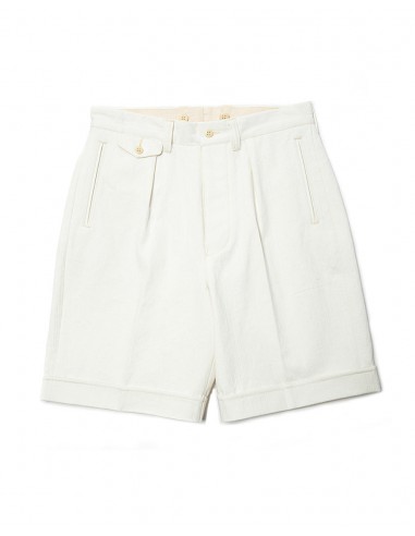 Commander Pleated White Shorts prix pour 