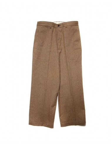 Mock Twill Pinstriped Trouser Brown 50% de réduction en Octobre 2024