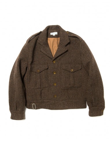 P49 Battledress Blouse Tweed Brown 50% de réduction en Octobre 2024