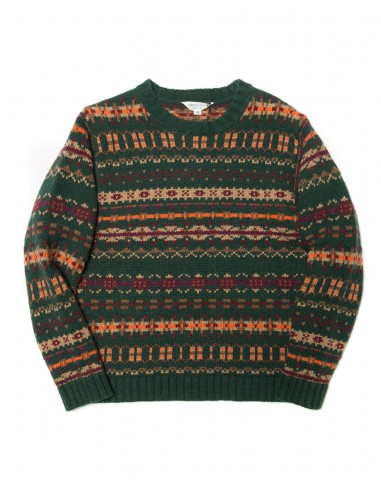 Fair Isle Jumper Green de technologie