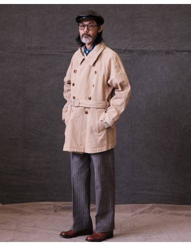 M38 Double Breasted Biker Overcoat français