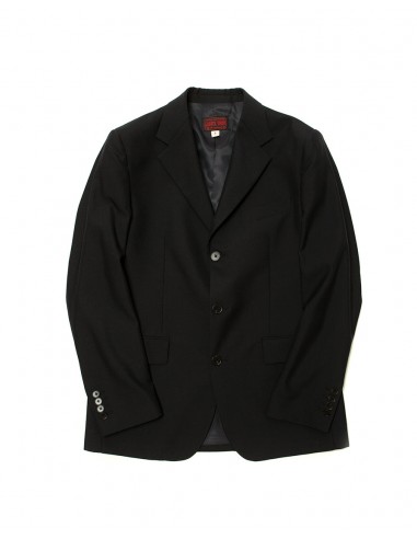 Black Three Button Jacket Amélioration de cerveau avec