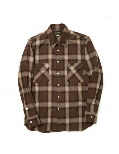 Flannel Shirt Brown Check en stock