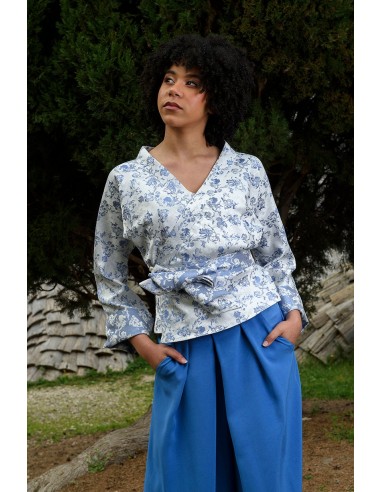 Kimono BANINA bleu d'Europe débarque