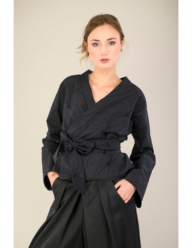 Kimono NODO noir la livraison gratuite